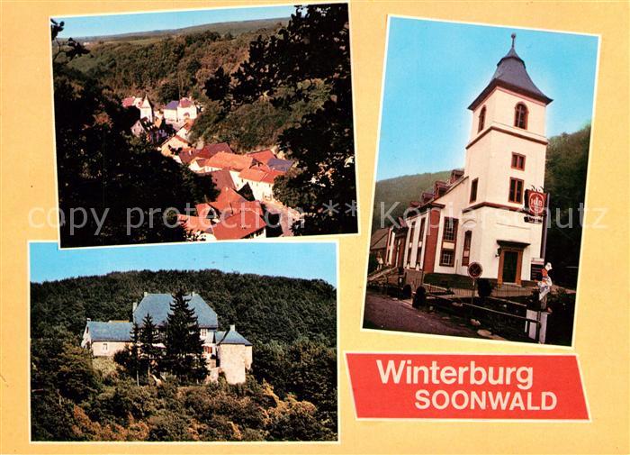 Winterburg Teilansichten Erholungsort im Soonwald Kirche
