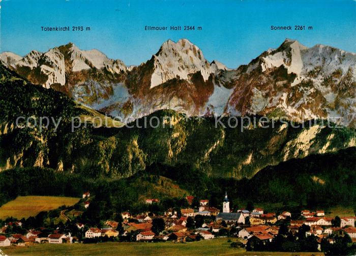 Oberaudorf Panorama mit Kaisergebirge