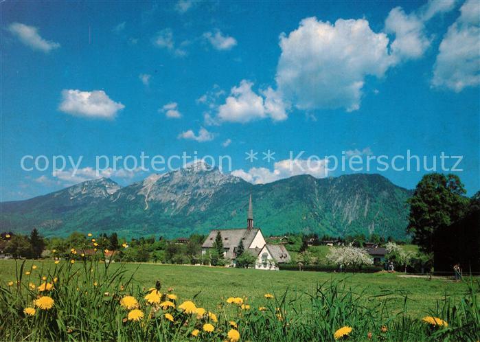 Bayerisch Gmain mit Kirche Zwiesel und Staufen