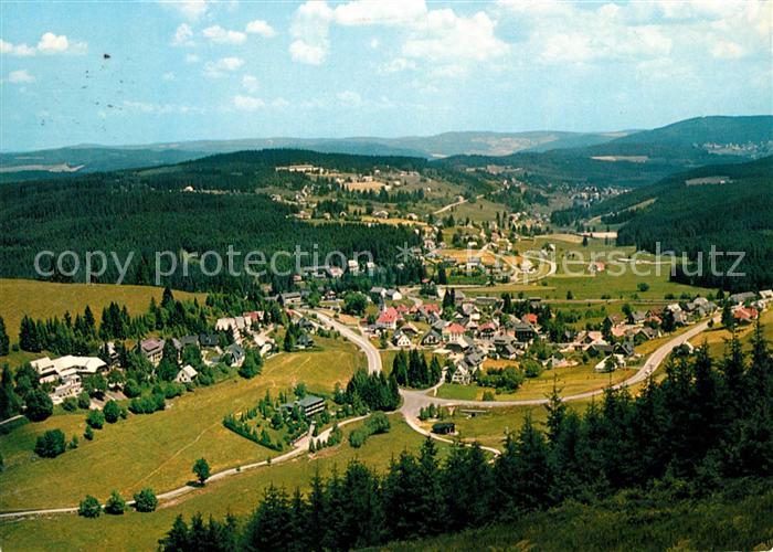 Feldberg Schwarzwald Panorama Blick auf Altglashuetten Falkau