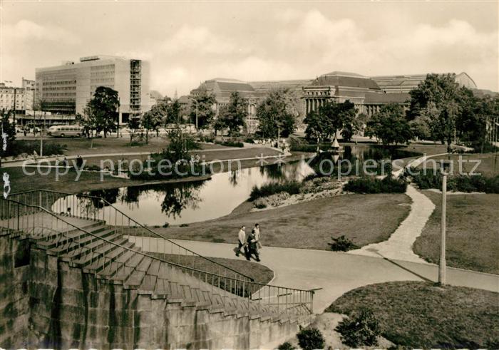 LEIPZIG Sachsen Schwanenteich Hauptbahnhof Hotel Stadt Leipzig Messestadt