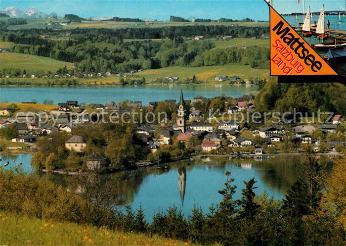 Mattsee Salzburg Panorama Schlossberg Obertrumersee