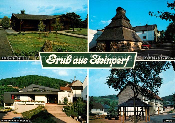 Steinperf Eiloh Schutzhuette Altes Backhaus Dorfgemeinschaftshaus Dorfplatz