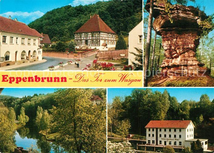 Eppenbrunn Tor zum Wasgau Kurhaus Hotel Fachwerk Landschaft Felsen