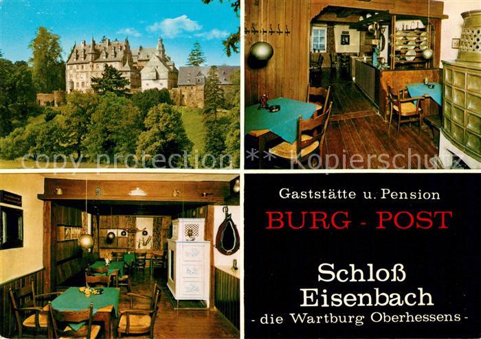 Schloss Eisenbach Gaststaette und Pension Burg Post Gaststube