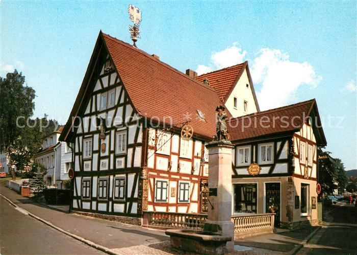 Bad Orb Antik Kunst Laden Handwerk Fachwerkhaus Wendelinusbrunnen