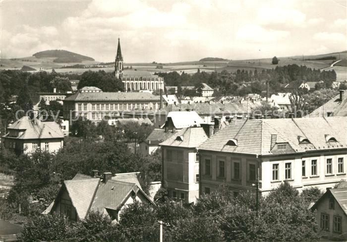 Chrastava Stadtbild mit Kirche