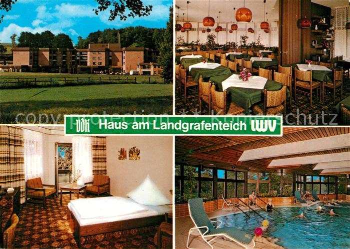 Nidda Erholungsheim Haus am Landgrafenteich Restaurant Hallenbad
