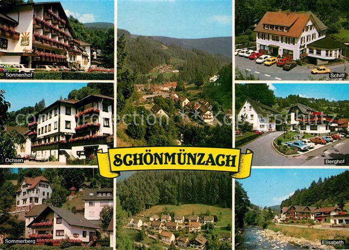 Schoenmuenzach Kurhotels Sommerberg Kurort im Schwarzwald Murgtal