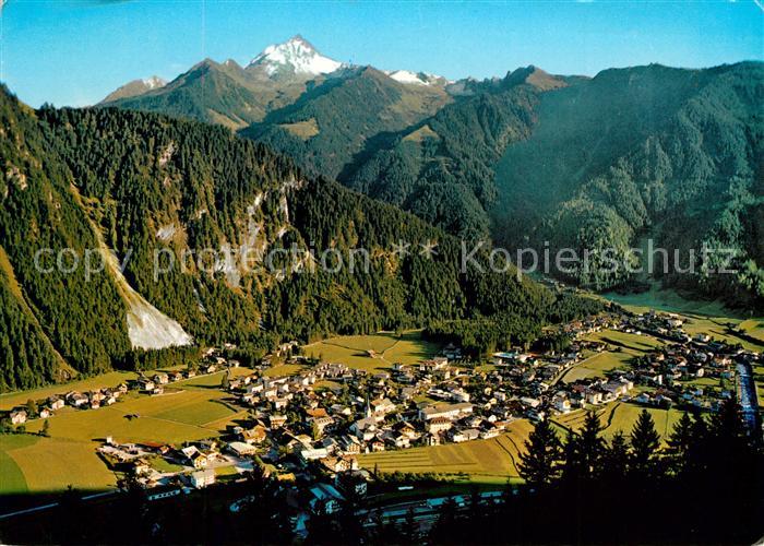 Mayrhofen Zillertal Panorama Blick gegen Ahornspitze Zillertaler Alpen