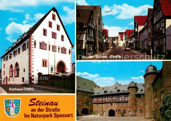 Steinau Strasse Rathaus Brueder Grimm Strasse Schlosshof