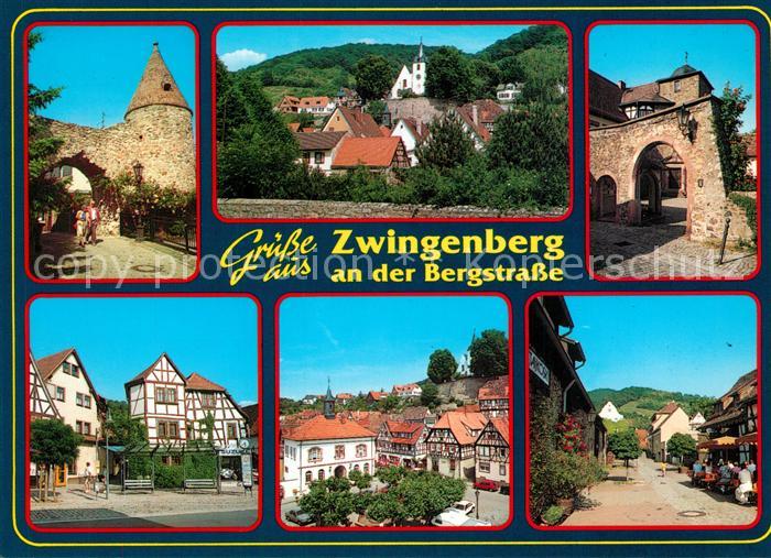 Zwingenberg Bergstrasse Hotel Zur Bergstrasse Stadtmauer Turm Altstadt Fachwerkh