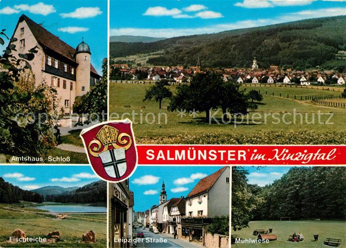 Salmuenster Bad Soden Amtshaus Schloss Fischteich Muehlwiese Leipziger Strasse L