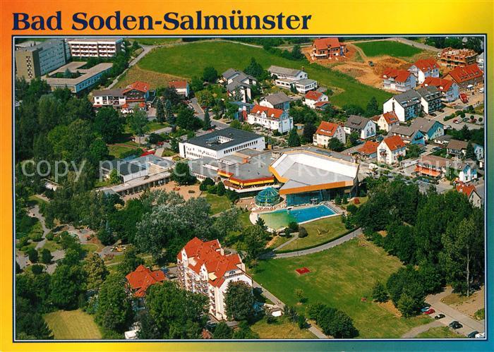 Bad Soden-Salmuenster Teilansicht mit Kurzentrum Fliegeraufnahme