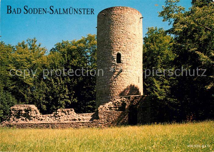 Bad Soden-Salmuenster Stolzenburg Burgruine Turm