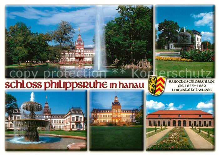Hanau Main Schloss Philippsruhe Barocke Schlossanlage Brunnen