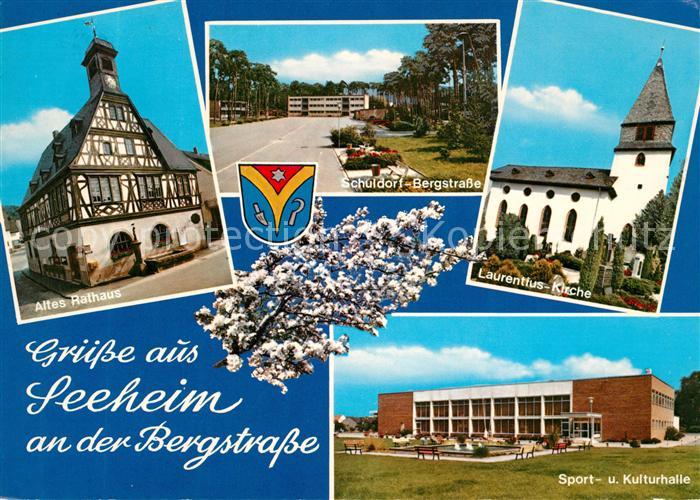 Seeheim-Jugenheim Altes Rathaus Kirche Sporthalle Kulturhalle Schuldorf Bergstra