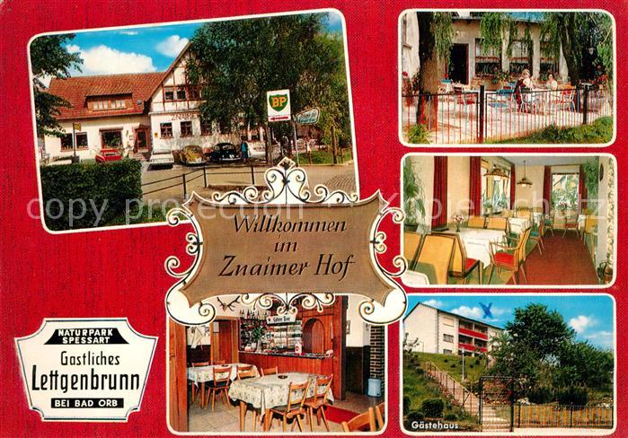 Lettgenbrunn Znaimer Hof Pension Gaststaette Naturpark Spessart