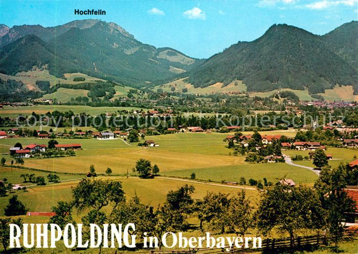 Ruhpolding Landschaftspanorama mit Hochfelln Bayerische Alpen