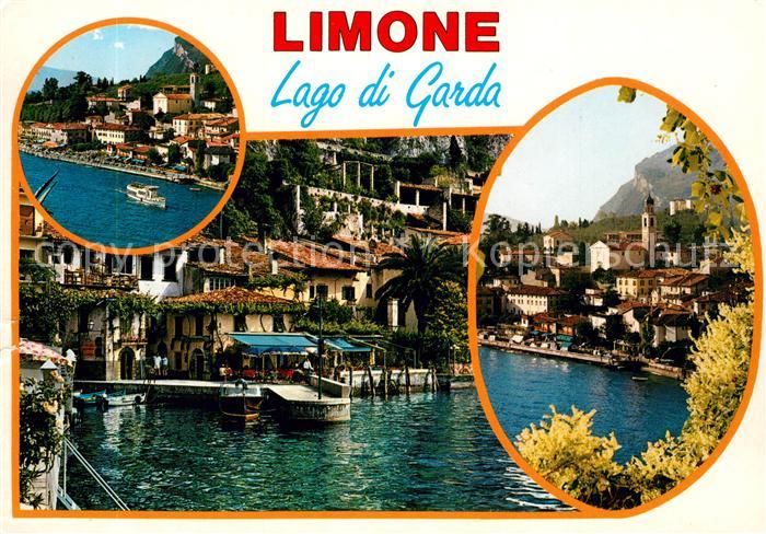 Limone sul Garda Teilansichten Haeuserpartie am Wasser