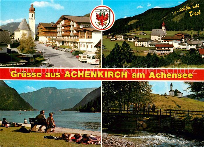 Achenkirch Dorfzentrum Kirche Strand St Anna Kapelle