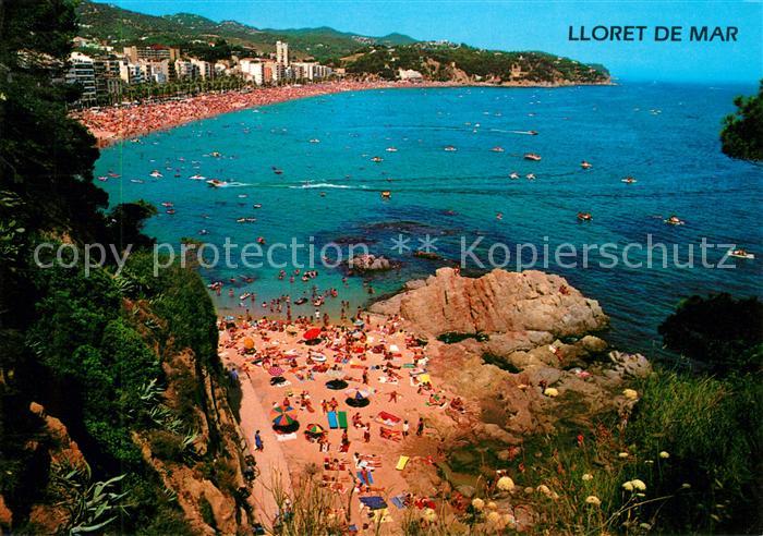 Lloret de Mar Vista general de la playa Strand Kueste