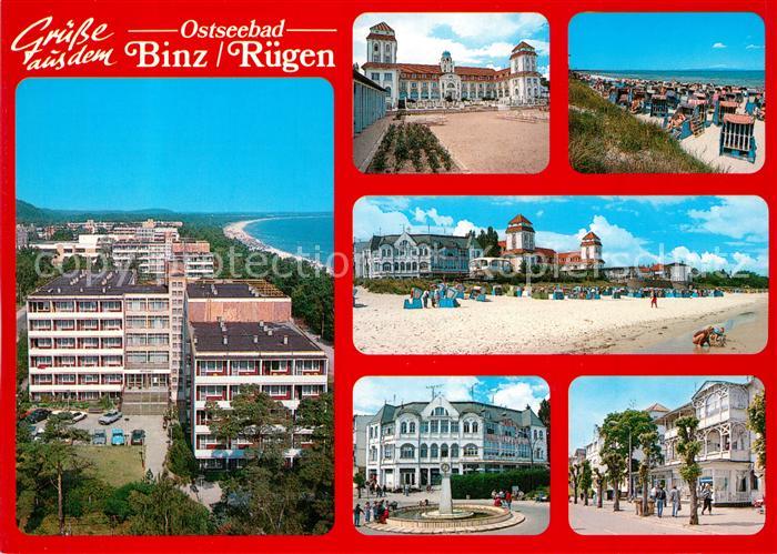 Binz Ruegen Schloss Strandpartien Brunnen Ortspartien