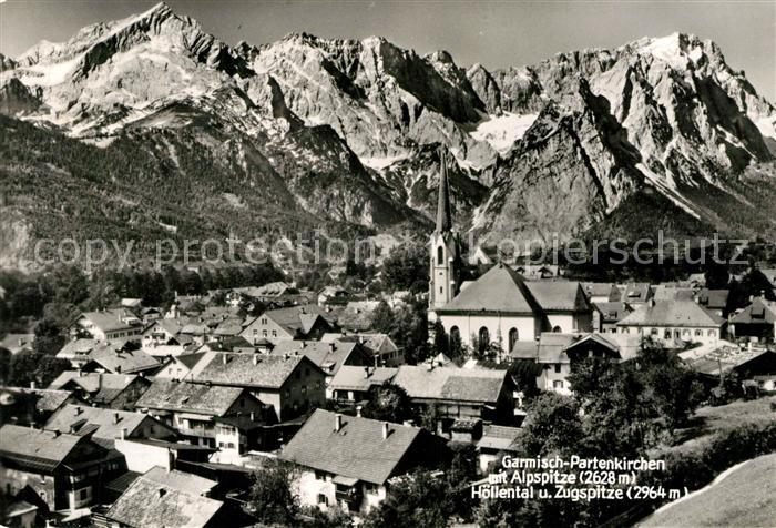 GARMISCH-PARTENKIRCHEN Bayern Alpspitze Hoellental Zugspitze