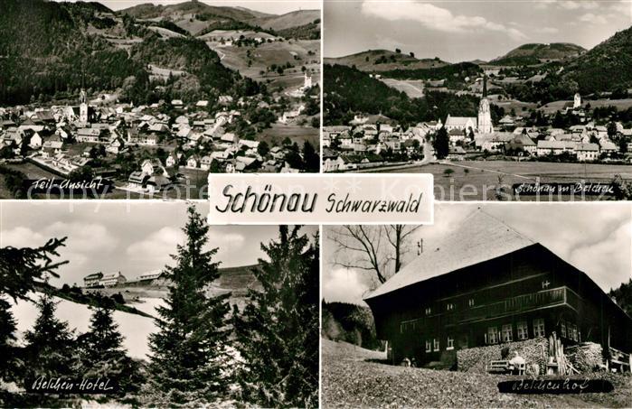 Schoenau Schwarzwald Belchen Hotel Belchenhof Panorama