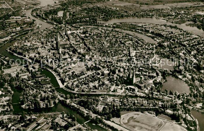 Luebeck Fliegeraufnahme