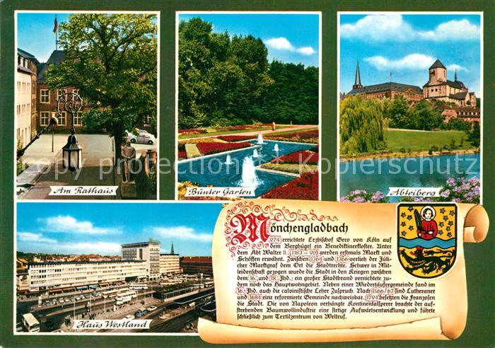 Moenchengladbach Rathaus Bunter Garten Abteiberg Haus Westland Chronik