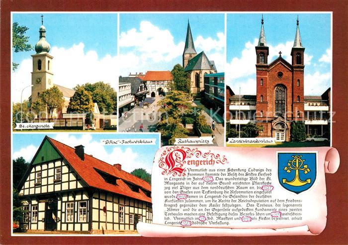 Lengerich Westfalen Margareta Kirche Rathausplatz Landeskrankenhaus Chronik