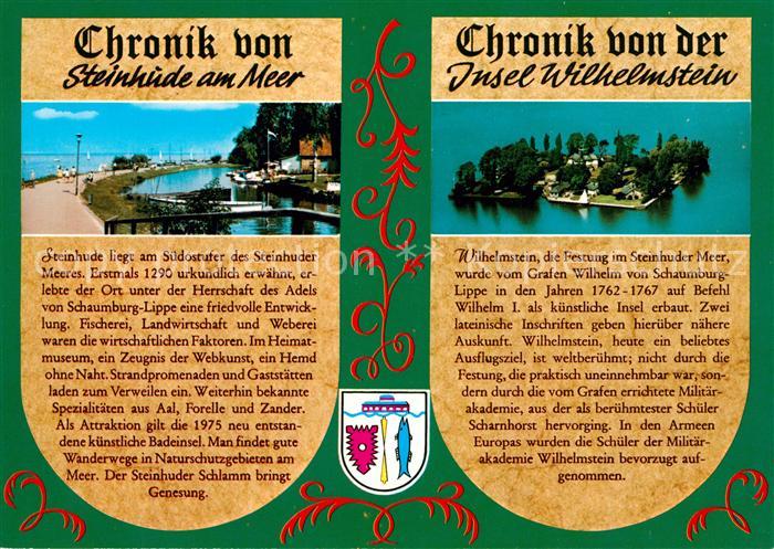 Steinhude Insel Wilhelmstein Chroniken