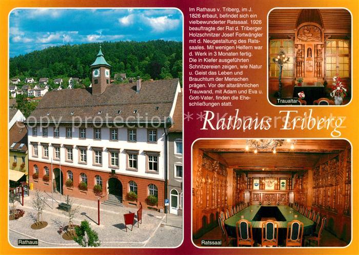 Triberg Schwarzwald Rathaus Ratssaal Traualtar