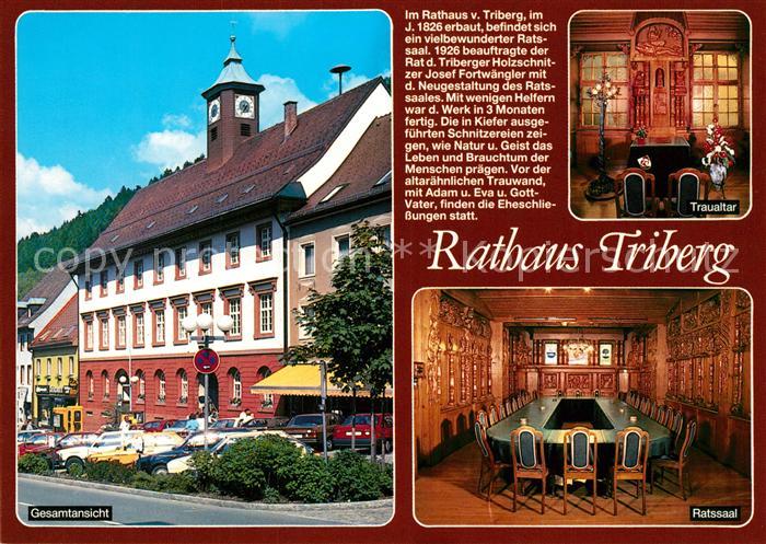 Triberg Schwarzwald Rathaus Ratssaal Chronik