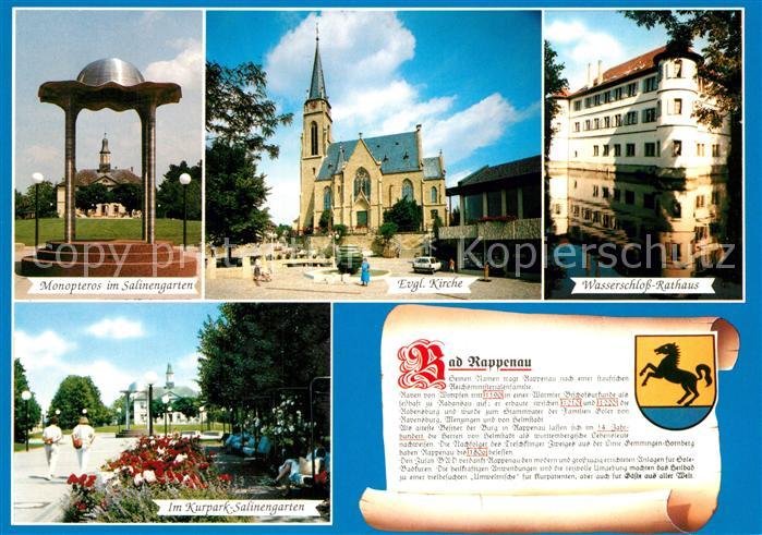 Rappenau Bad Monopteros Salinengarten Kirche Wasserschloss Rathaus Kurpark Salin