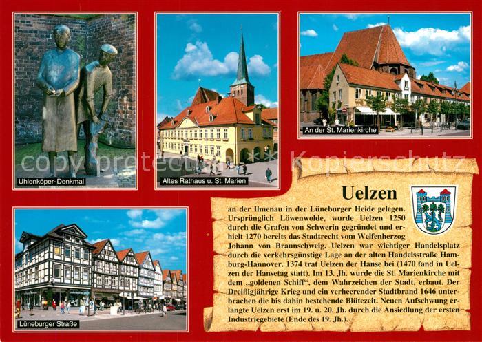 Uelzen Lueneburger Heide Uhlenkoeper Denkmal Rathaus Sankt Marien