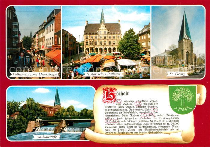 Bocholt Westfalen Rathaus Staustufe Osterstrasse Sankt Georg