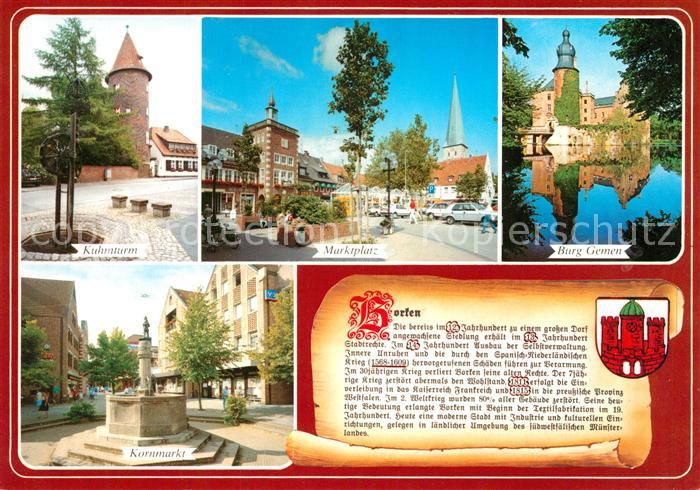 Borken Westfalen Kuhmturm Burg Gemen Marktplatz Kornplatz