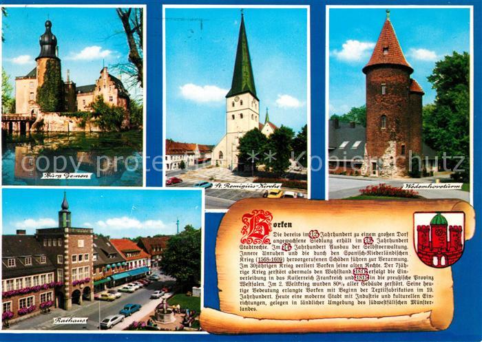 Borken Westfalen Rathaus Remigiuskirche Burg