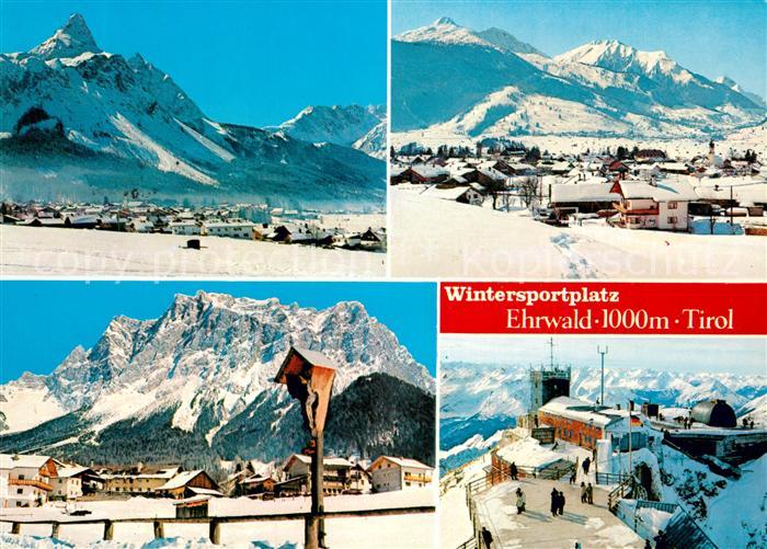 Ehrwald Tirol Zugspitze Winterpanorama