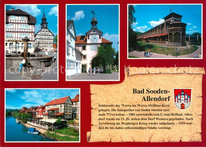 Sooden-Allendorf Bad Gradierwerk Fachwerk Brunnen Stadttor