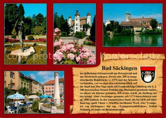 Saeckingen Bad Schloss Brunnen Muenster