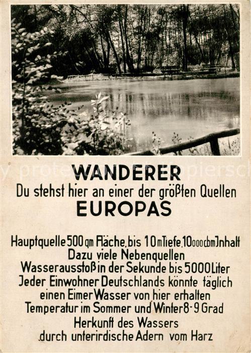 Rhumspringe Rhume Quelle