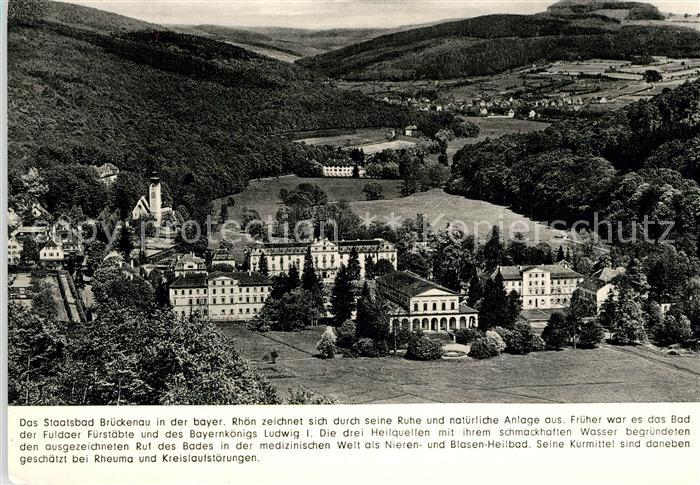 Brueckenau Bad Fliegeraufnahme Kuranlagen