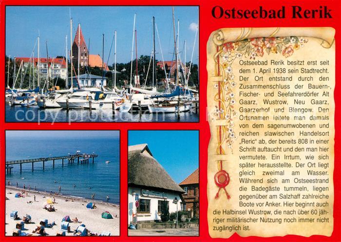 Rerik Ostseebad Hafen Strand Chronik