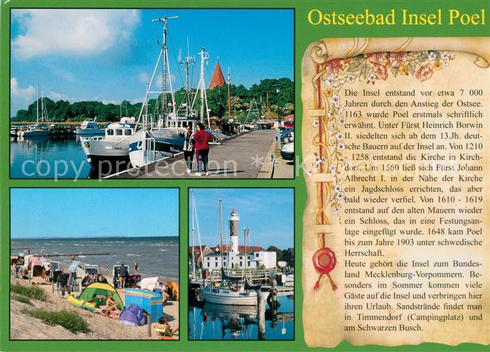 Insel Poel Strand Hafen Kirchdorf Hafen TimmendorfSchwarzer Busch Chronik