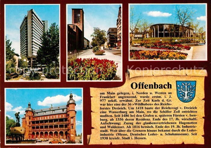 Offenbach Main Rathaus St Pauls Kirche Schloss