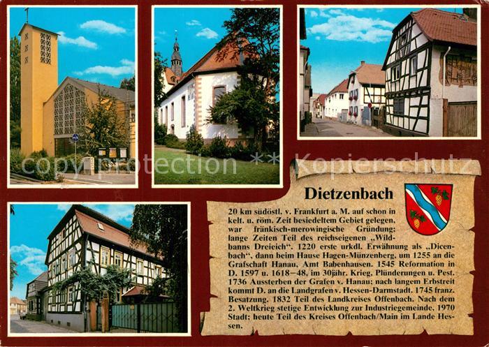 Dietzenbach St Martinkirche Ev Kirche Schaefergasse Altes Fachwerkhaus