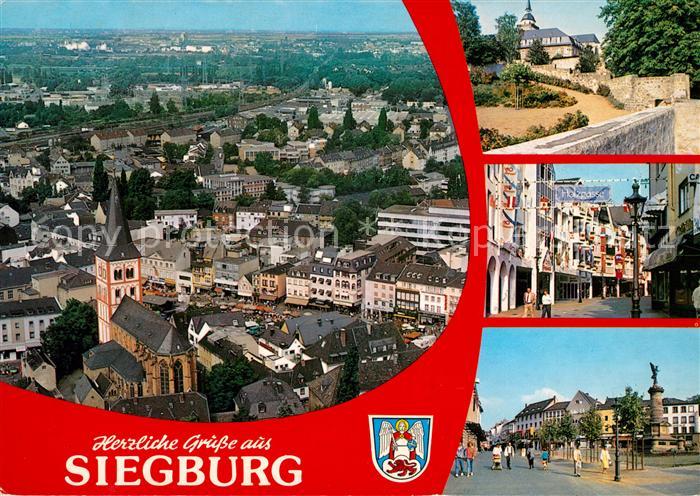 Siegburg Fliegeraufnahme Teilansichten